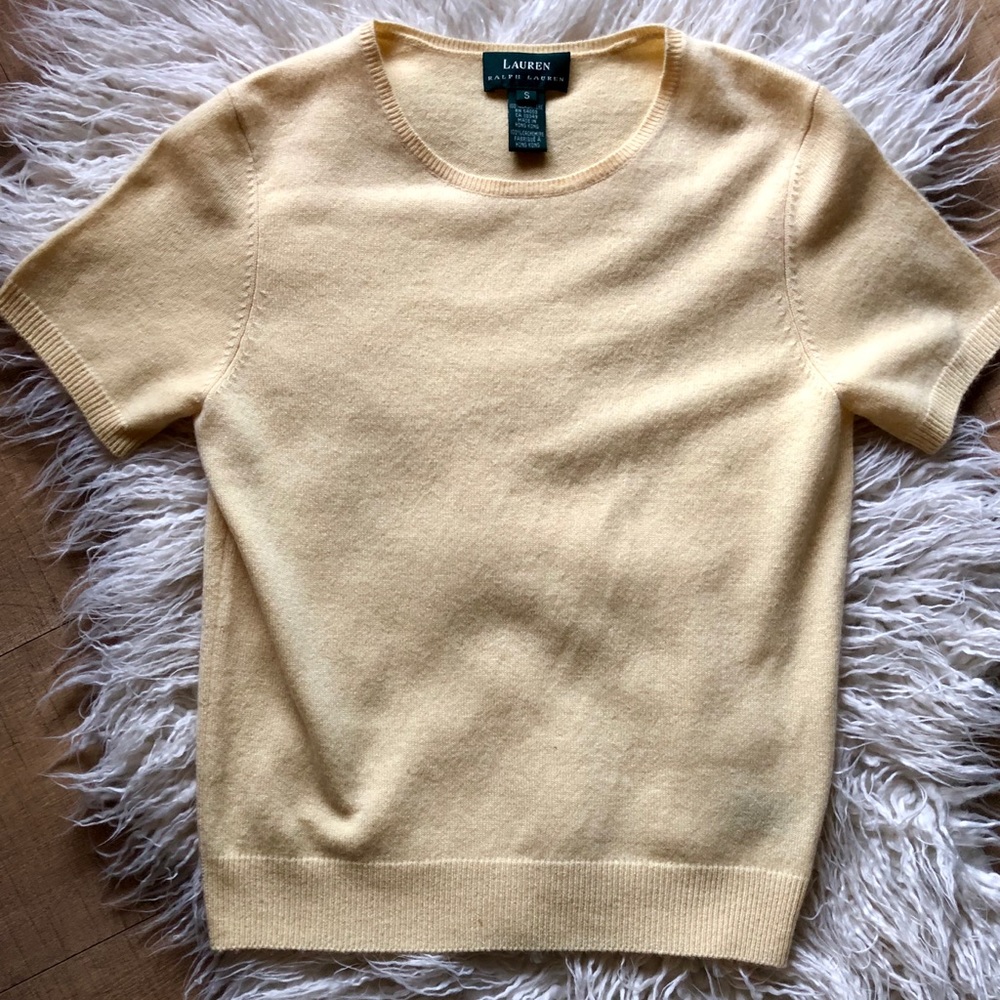 100% Cashmere Lauren by Ralph Lauren Sweater Tee